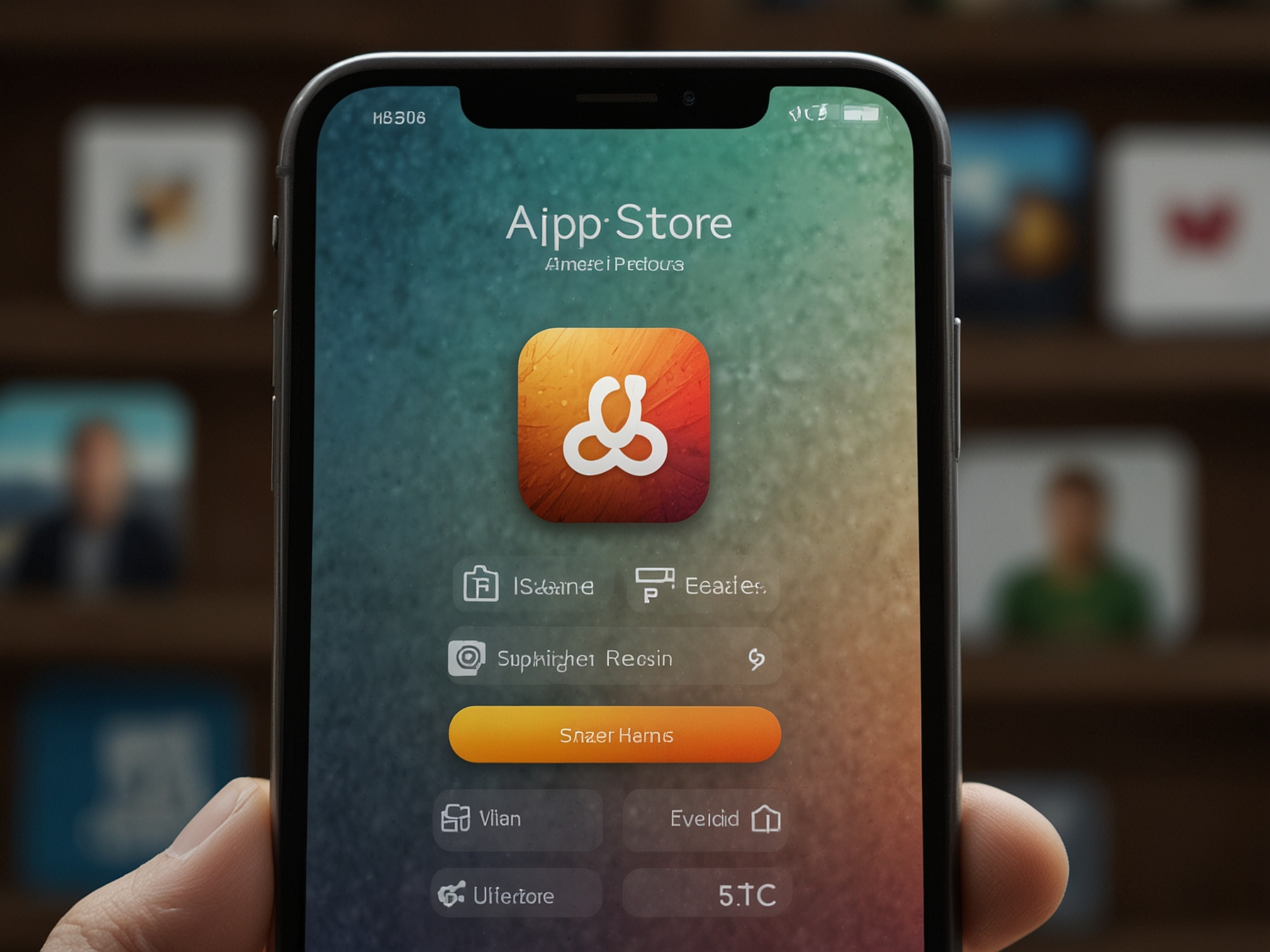 App preview and store badges