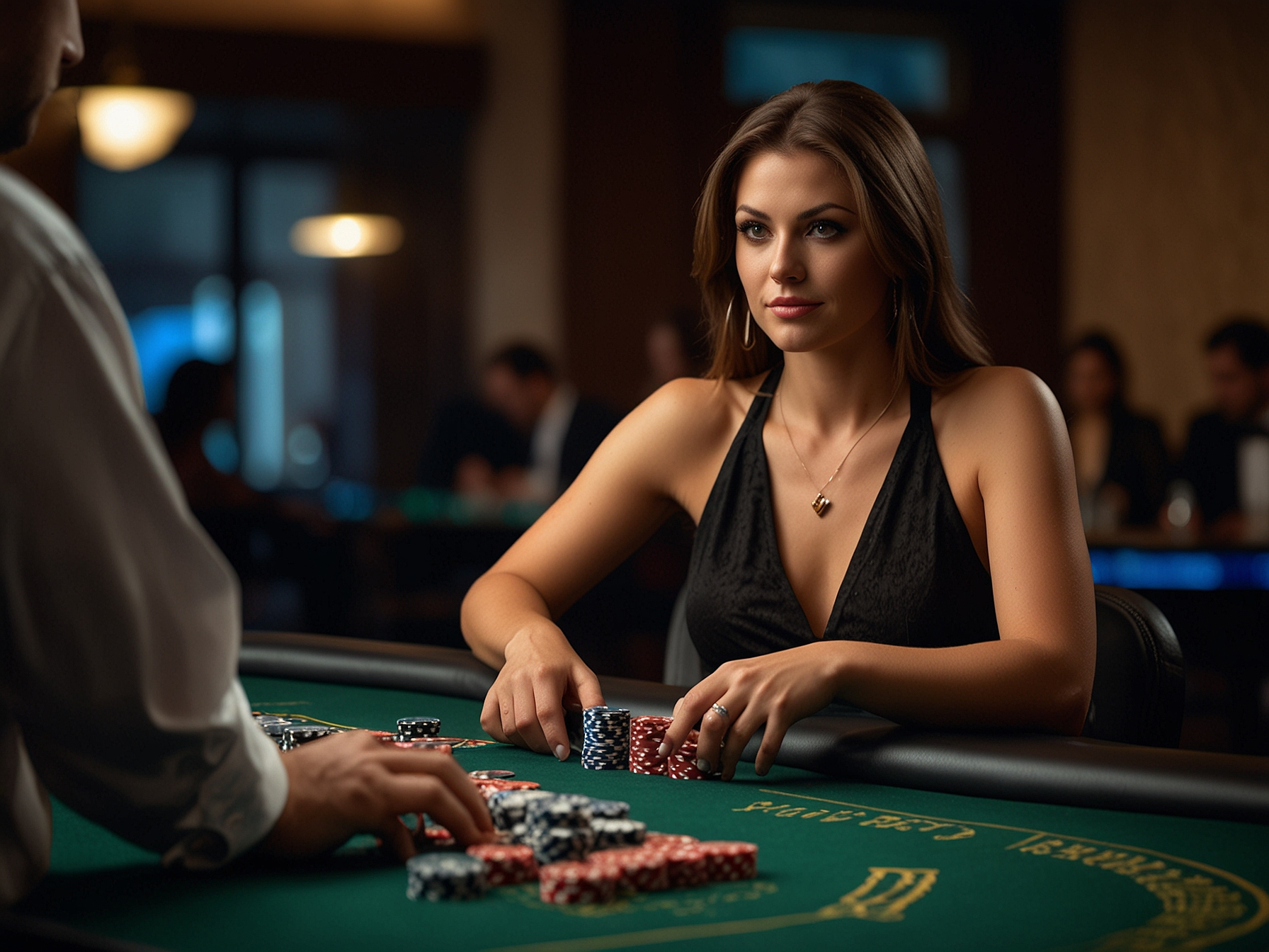 Live dealer table at PpVip Casino